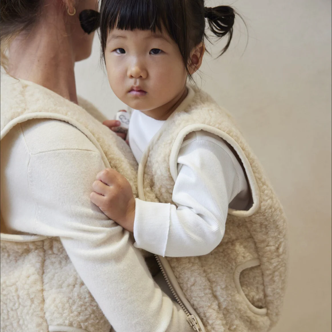 Clara 100% Wool Vest with Lining (Latte) - Image 9