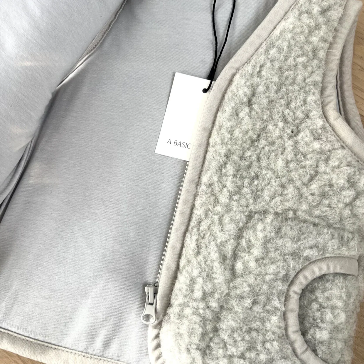 Clara 100% Wool Vest with Lining (Grey) - Image 12