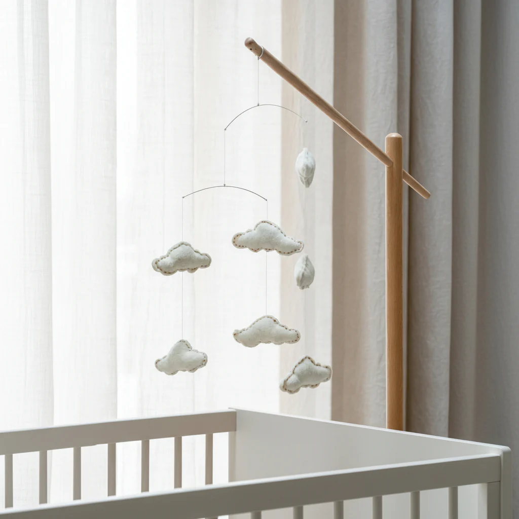 Classic Nursery Clouds Hanging Mobile