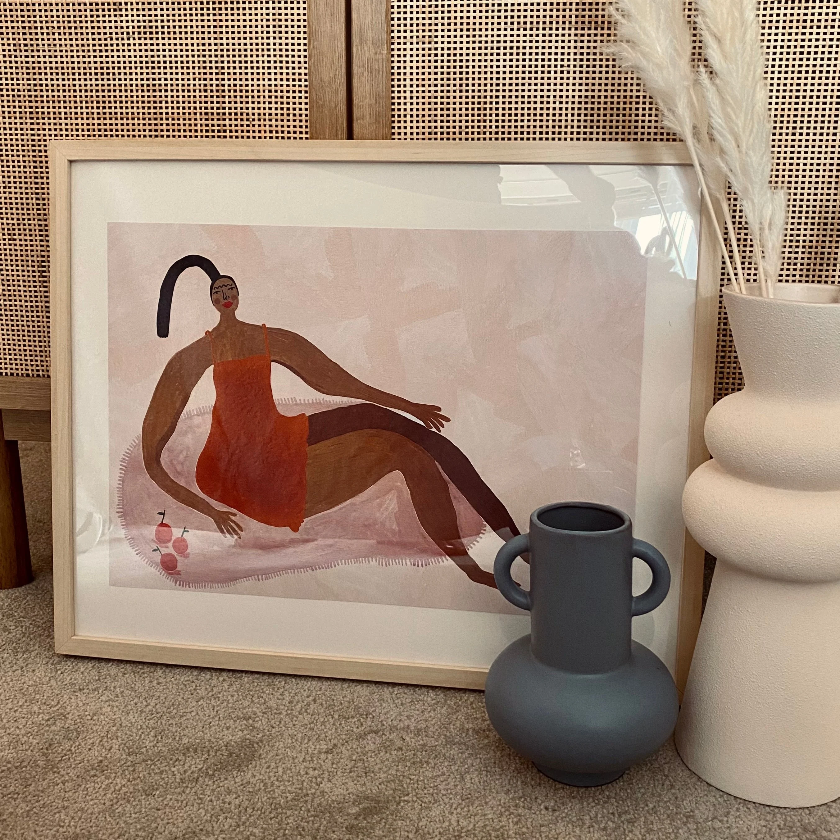'Clementine' Hand Painted Art Print - Image 2