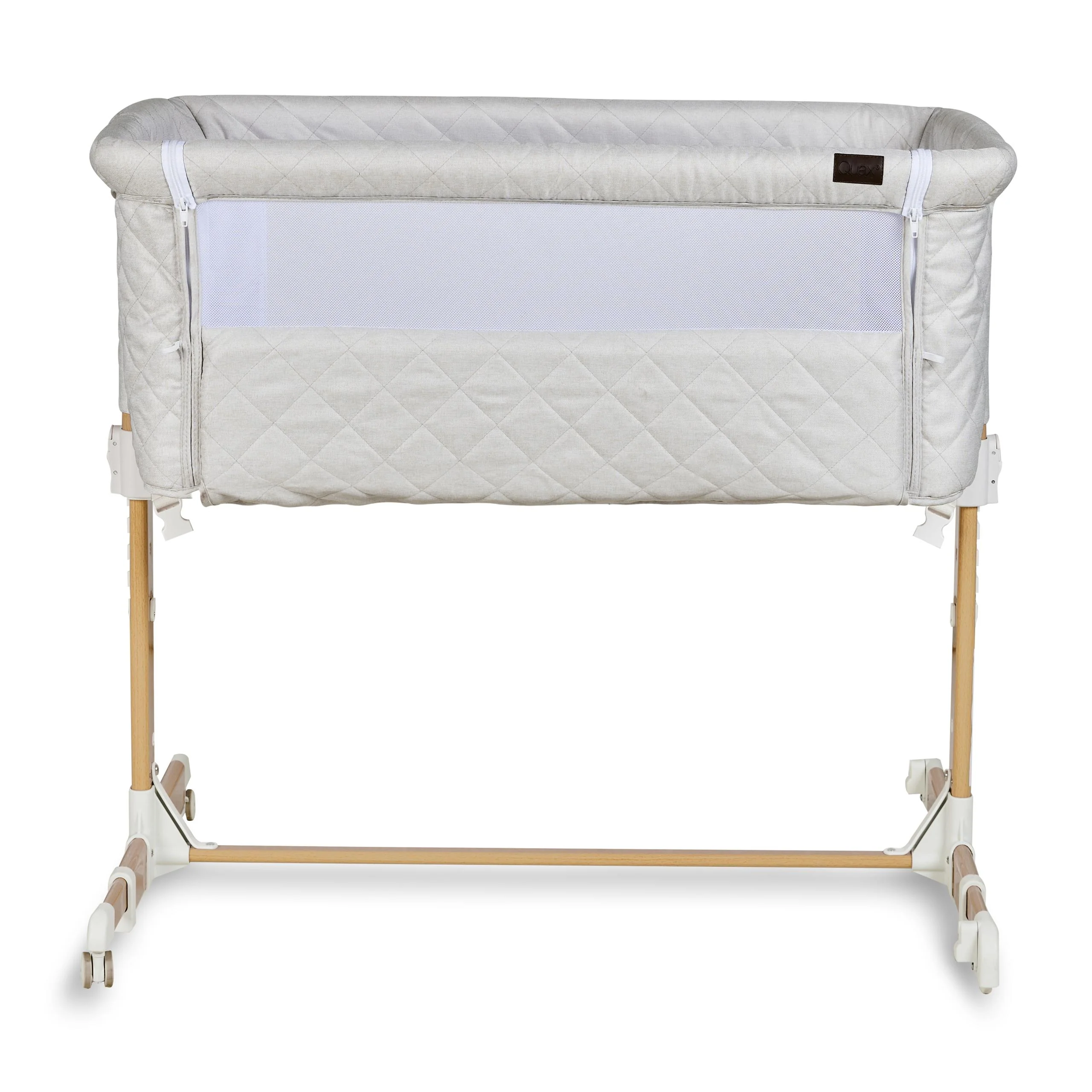 Co-Sleeper Side by Side Baby Crib (Quilted Clay) - Image 5