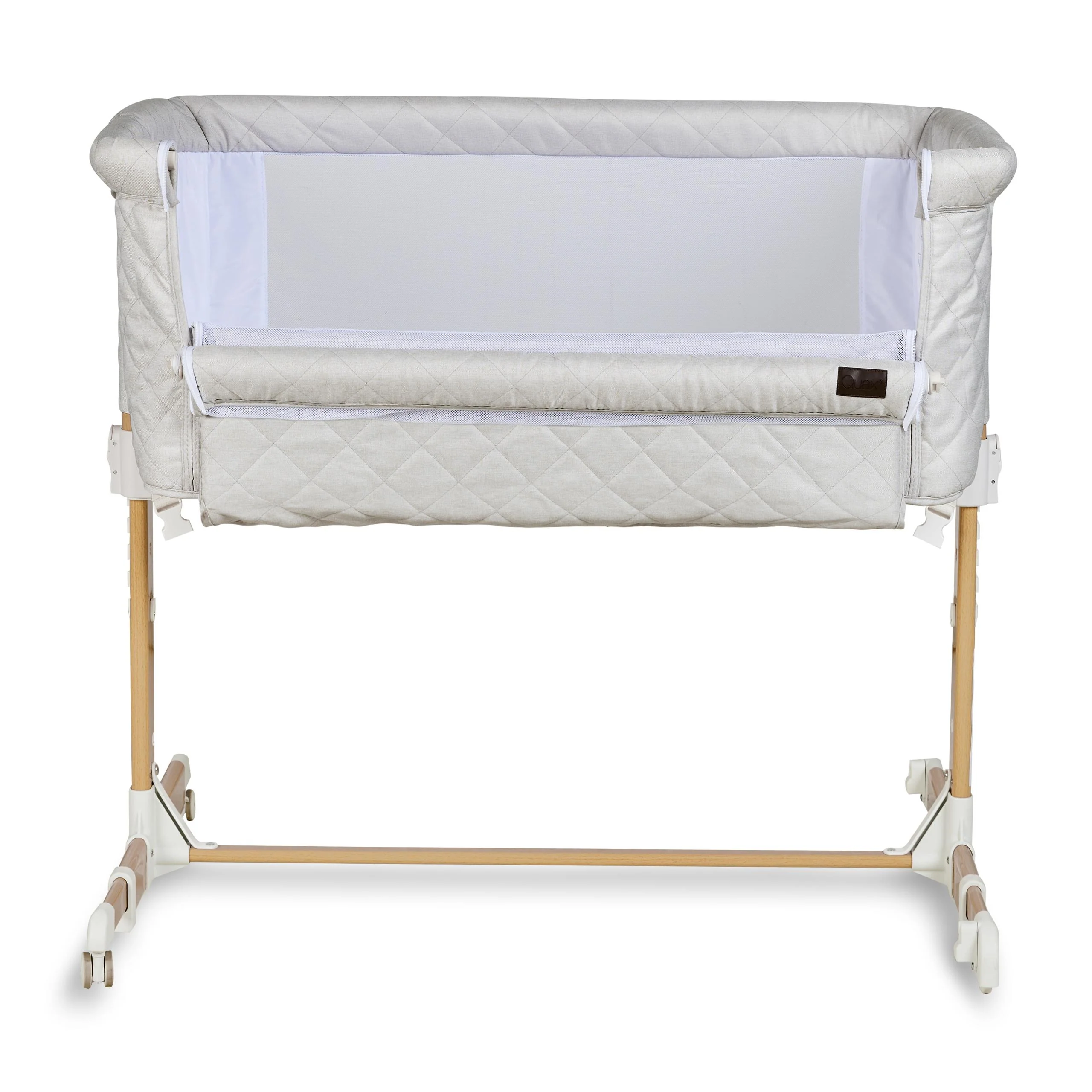 Co-Sleeper Side by Side Baby Crib (Quilted Clay) - Image 6