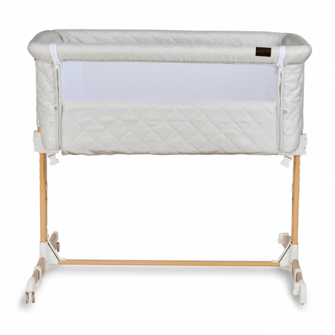 Co-Sleeper Side by Side Baby Crib (Quilted Clay) - Image 7