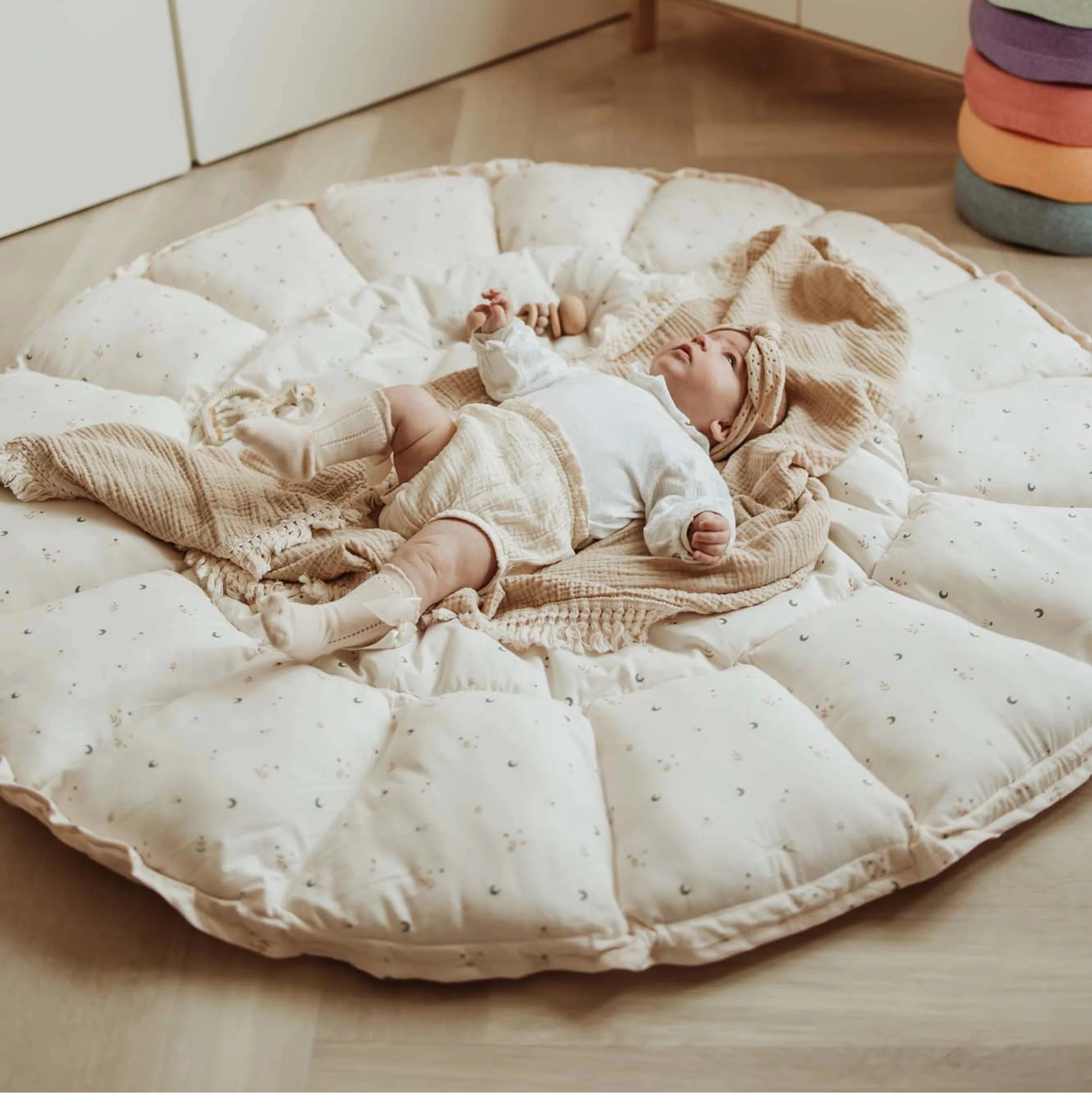 Coco Bloom Baby Nest and Playmat (Moon) - Image 2
