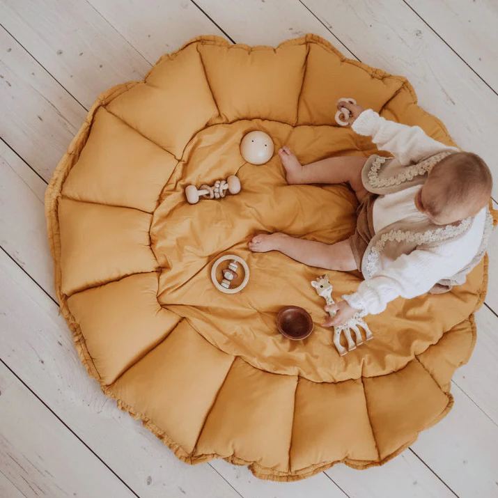 Coco Bloom Baby Nest and Playmat (Mustard)