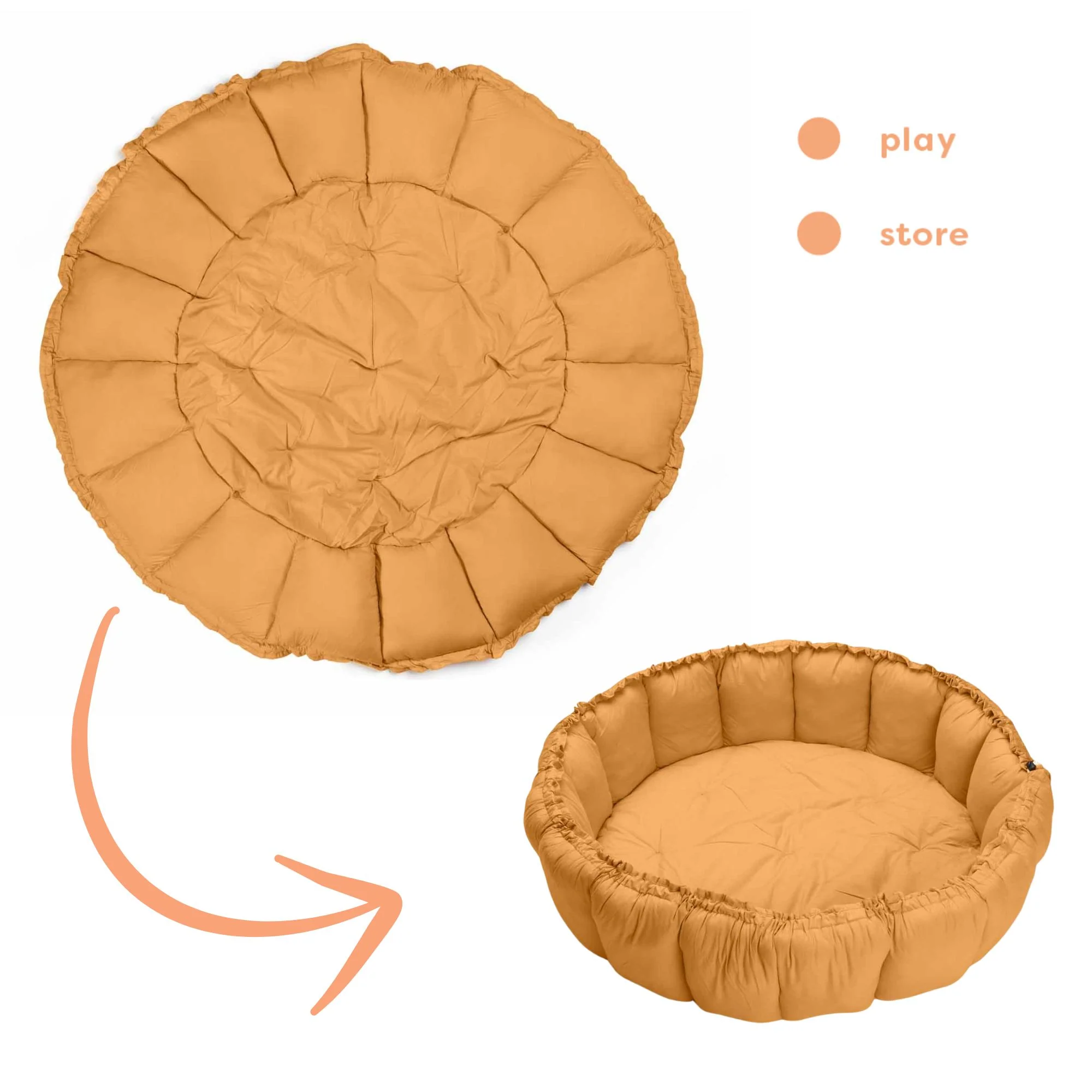 Coco Bloom Baby Nest and Playmat (Mustard) - Image 10