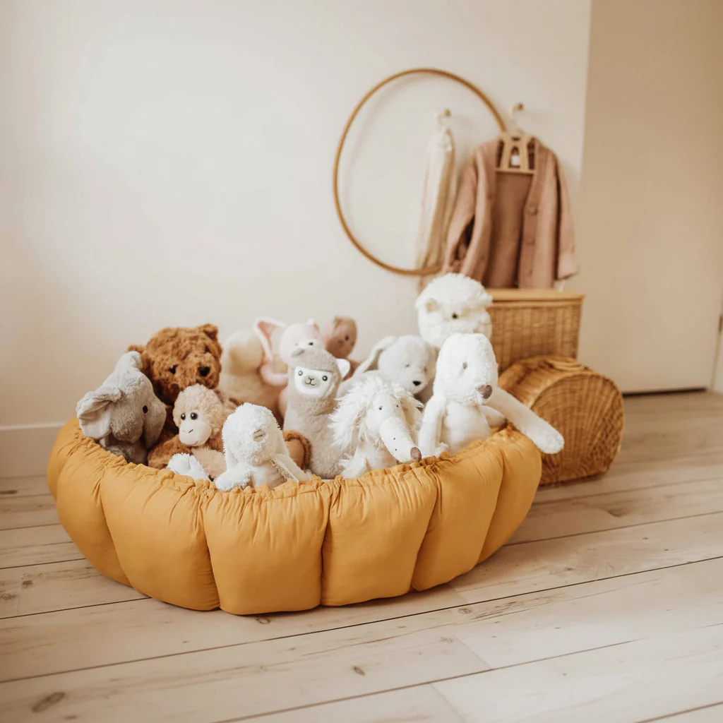 Coco Bloom Baby Nest and Playmat (Mustard) - Image 11