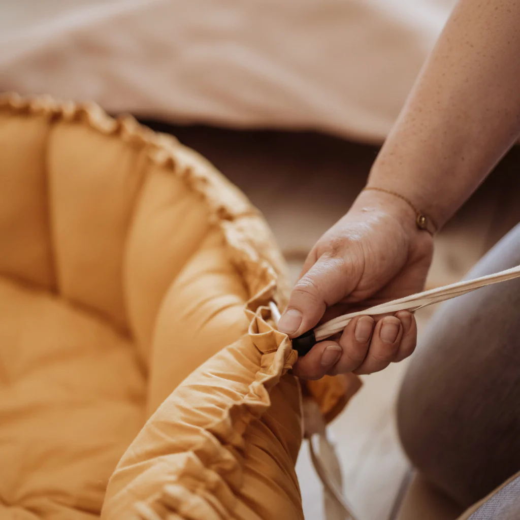 Coco Bloom Baby Nest and Playmat (Mustard) - Image 5