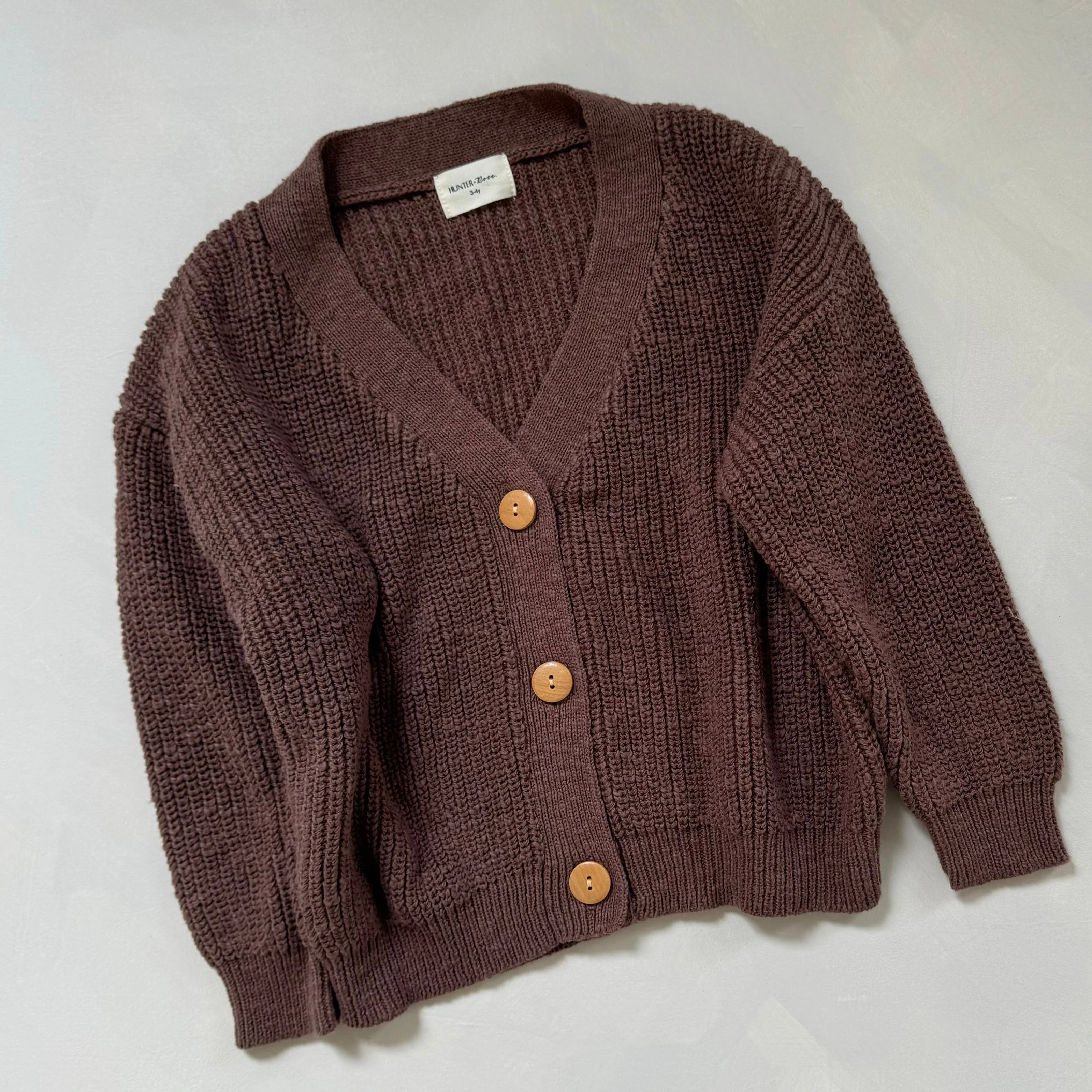 Cocoa Teddy Oversized Cotton Cardigan - Image 2