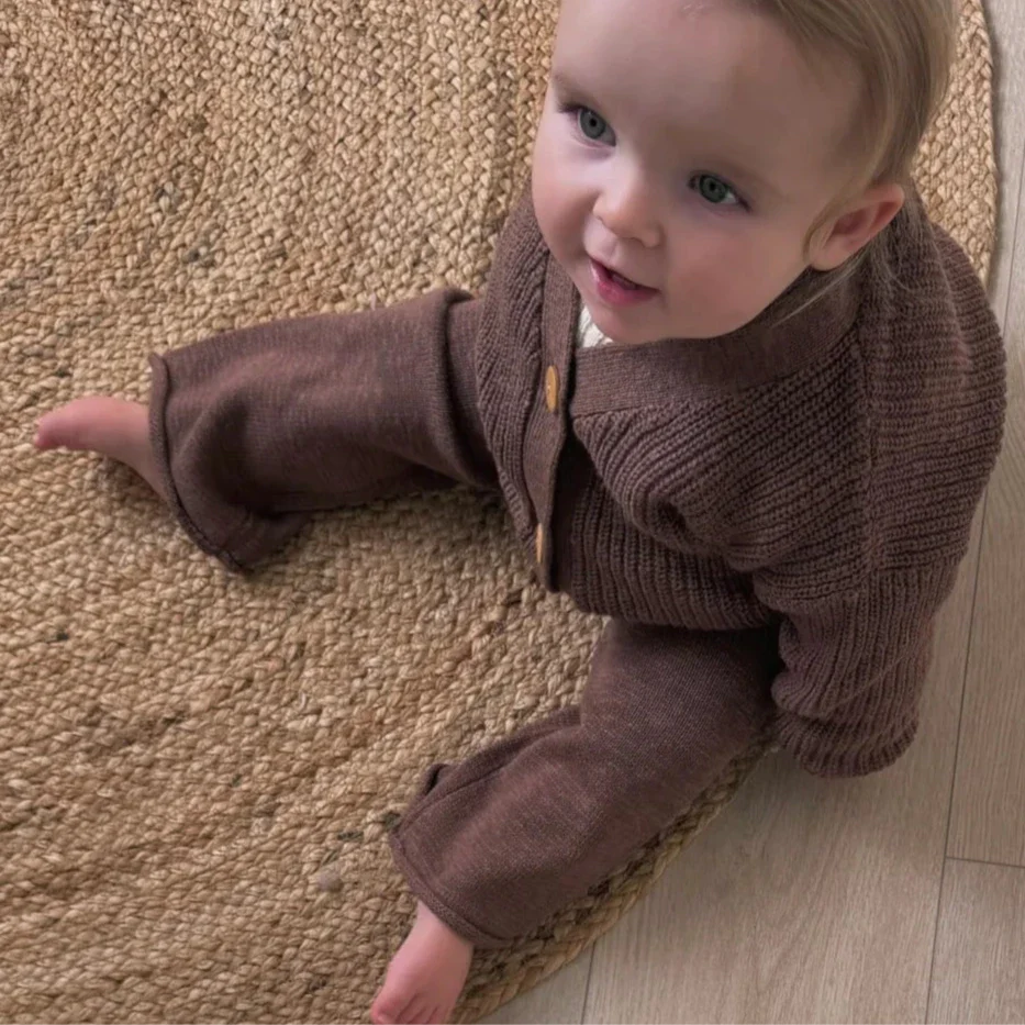 Cocoa Teddy Oversized Cotton Cardigan - Image 3
