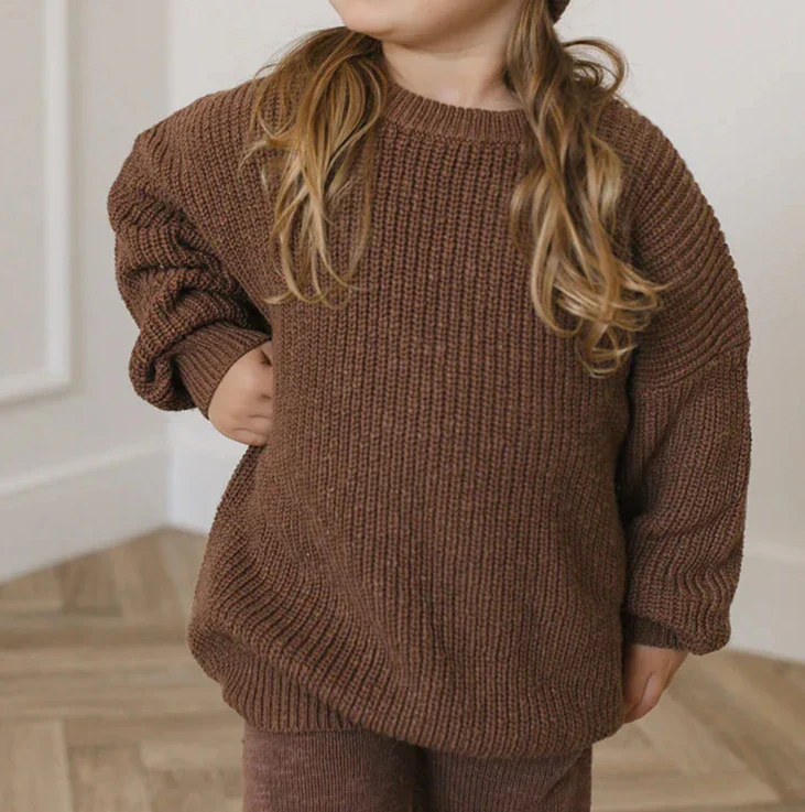 Cocoa Teddy Oversized Cotton Jumper - Image 4