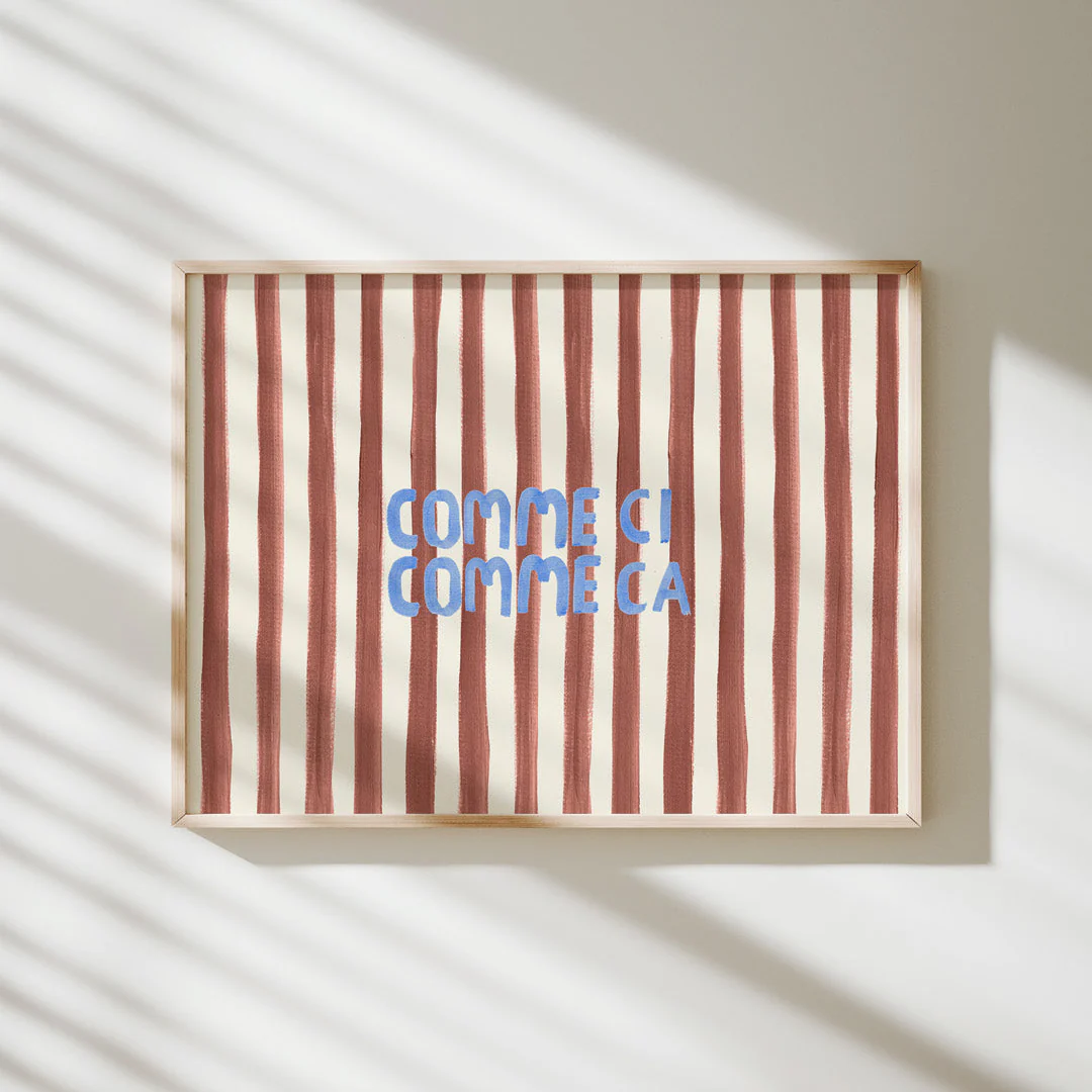 Comme Ci Comme Ca - Word Art Print - Image 2