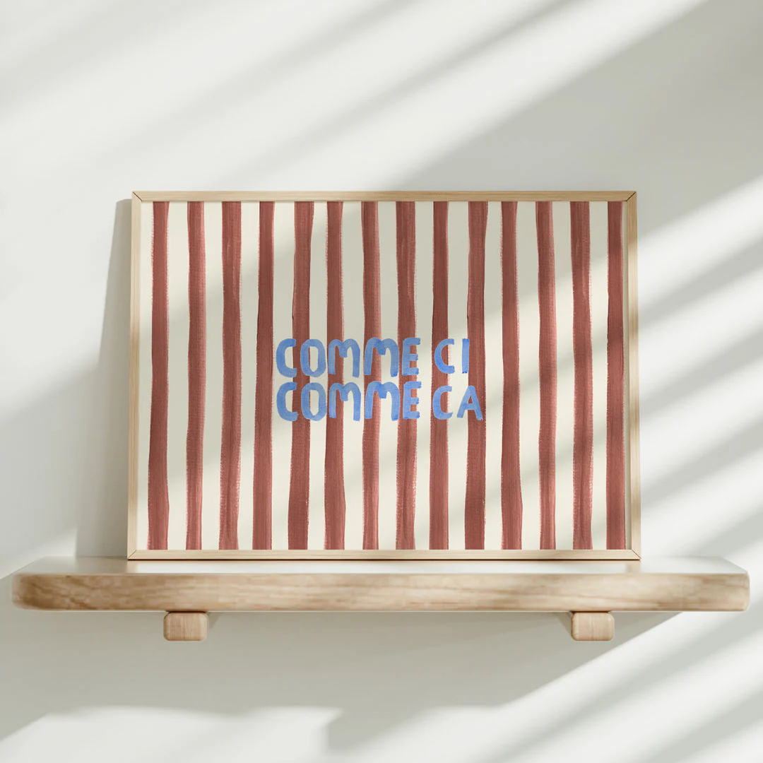 Comme Ci Comme Ca - Word Art Print - Image 3