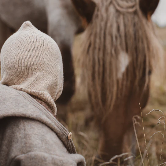 Eddy Merino Wool Balaclava (Sand) - Image 3