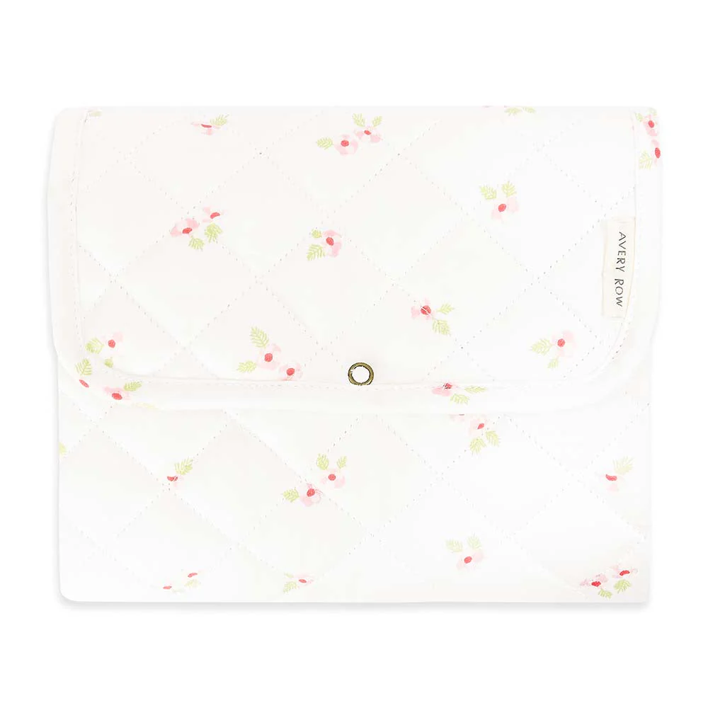 Cotton Travel Baby Changing Mat (Anemone) - Image 5