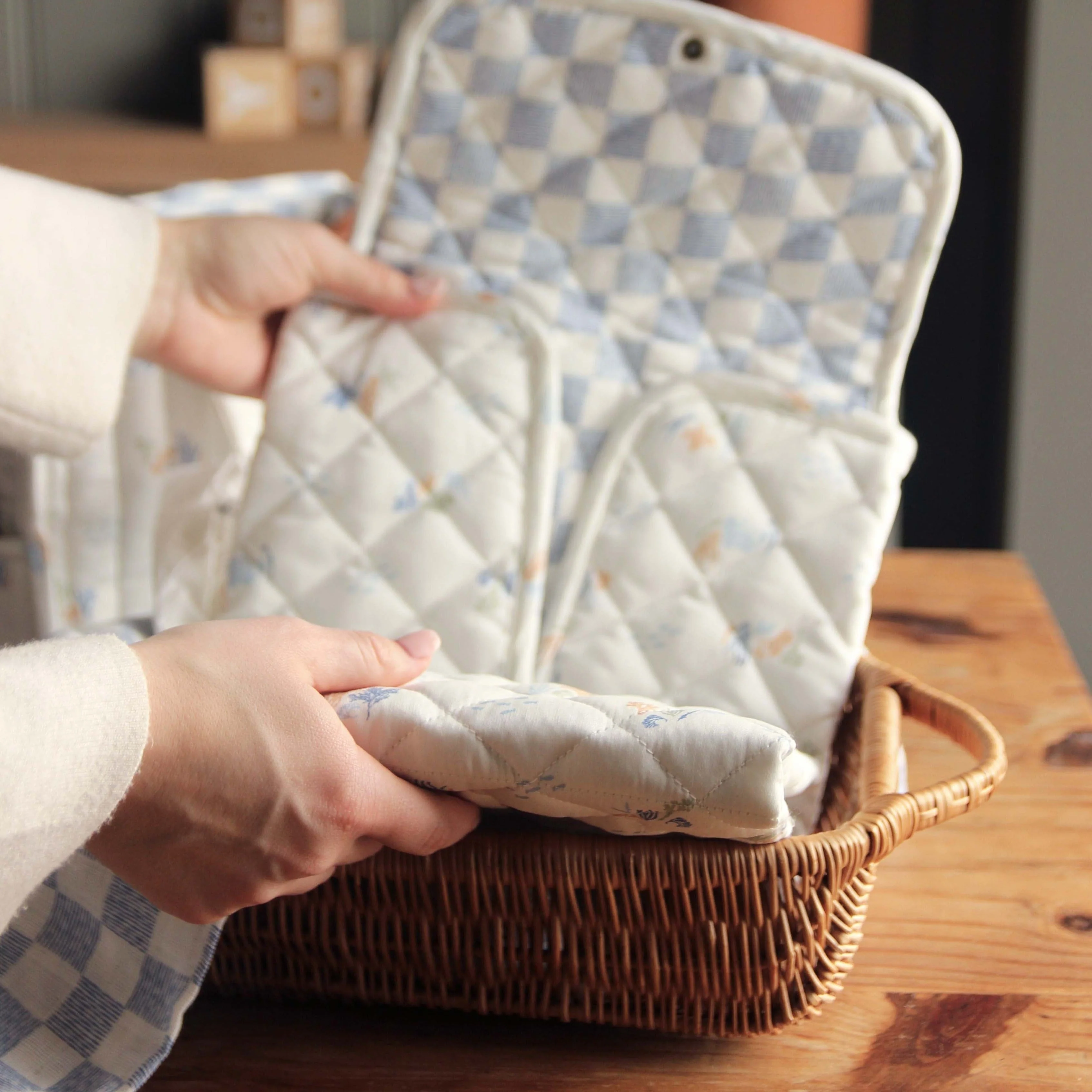 Cotton Travel Baby Changing Mat (Coastline) - Image 8