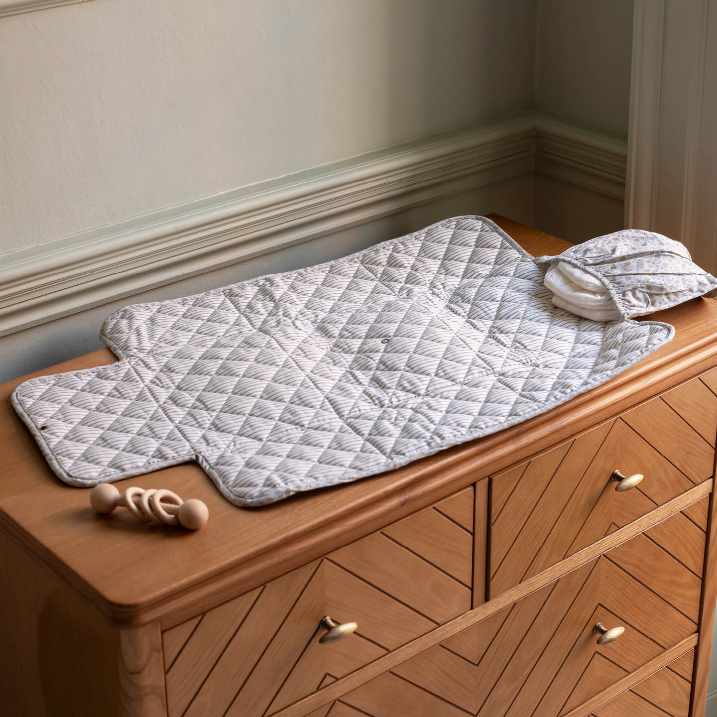 Cotton Travel Baby Changing Mat (Nature Trail) - Image 2
