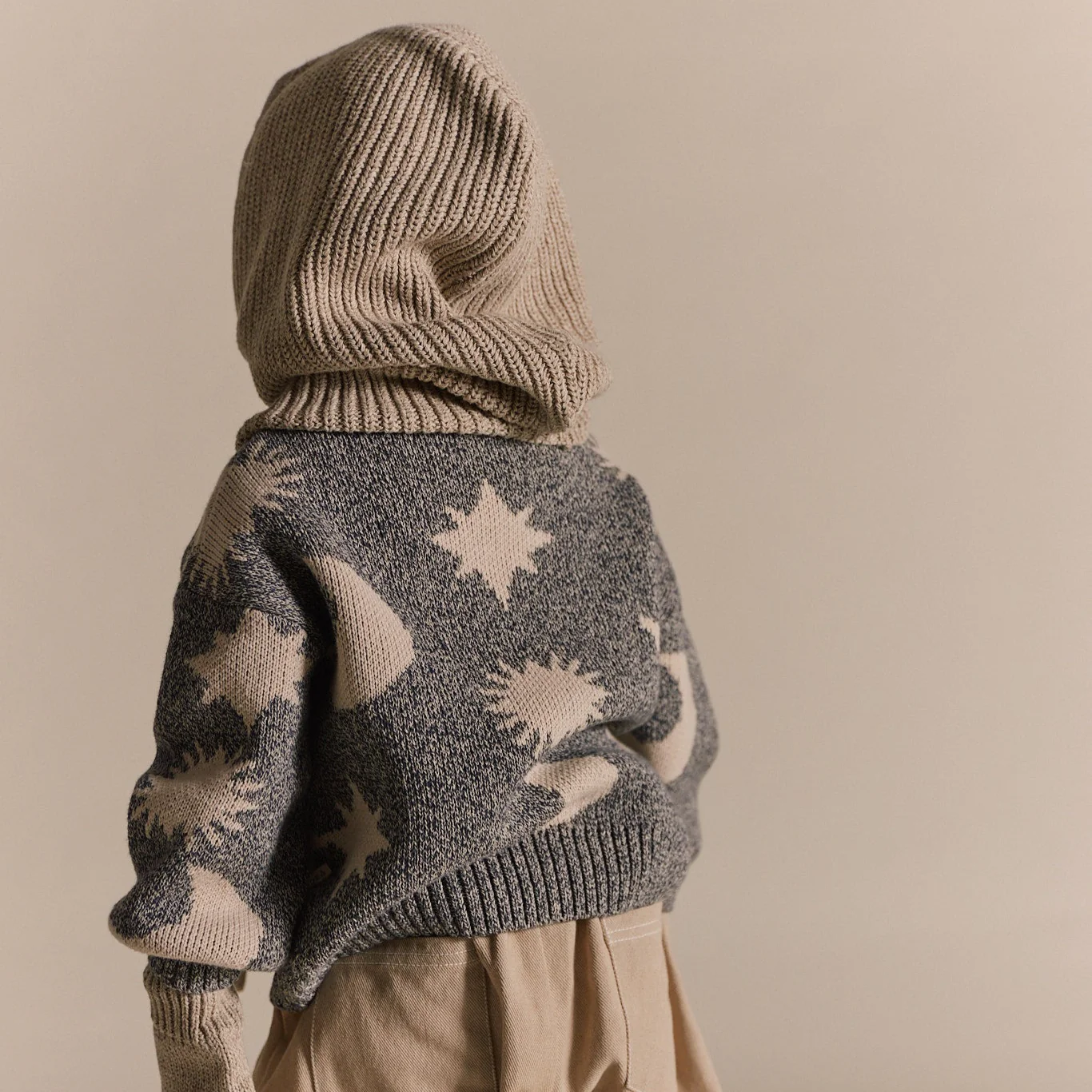 Cozmo Midnight Moon Star Print Knitted Sweater - Image 10