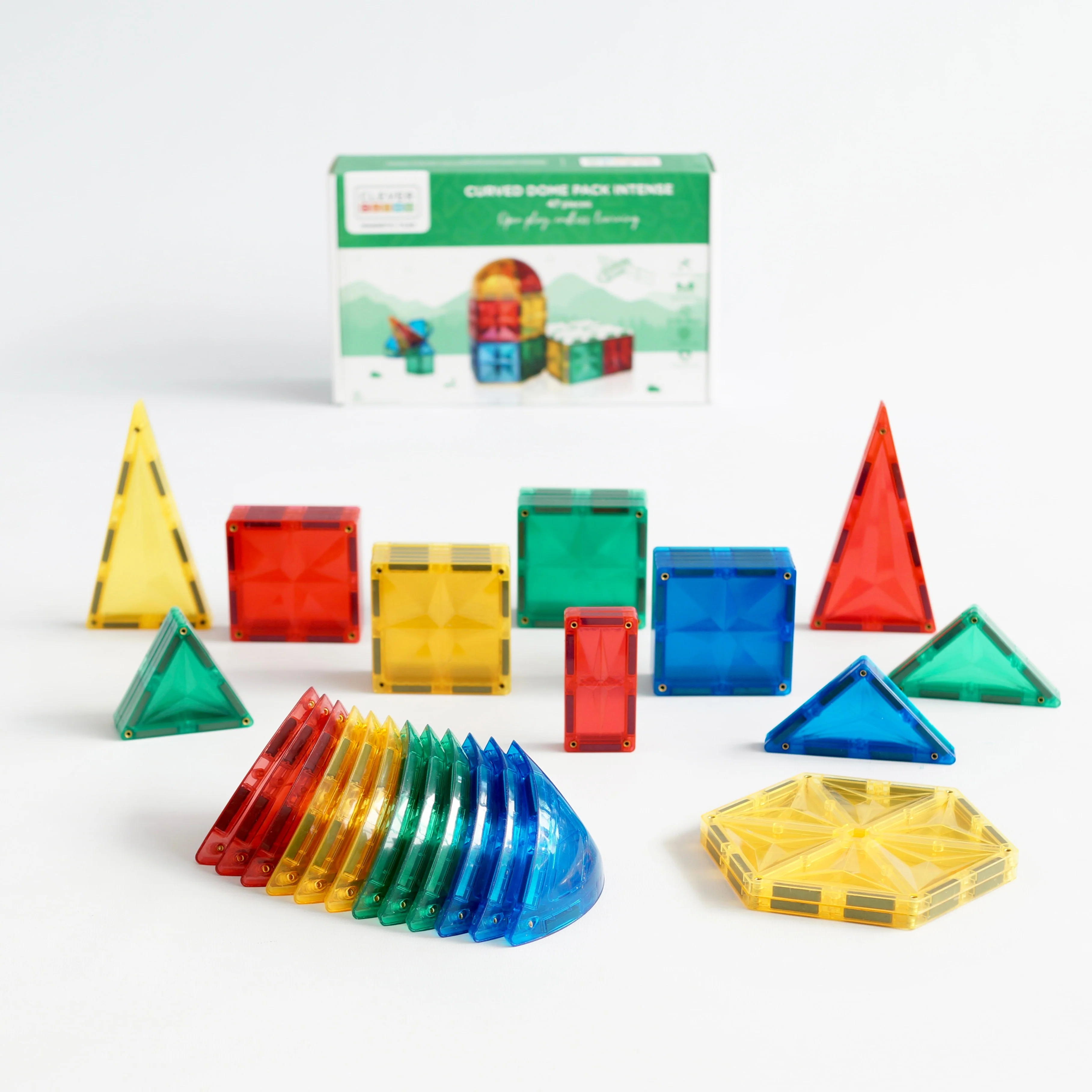 Curved Dome Pack Intense Magnetic Tiles 47 Pieces - Image 2