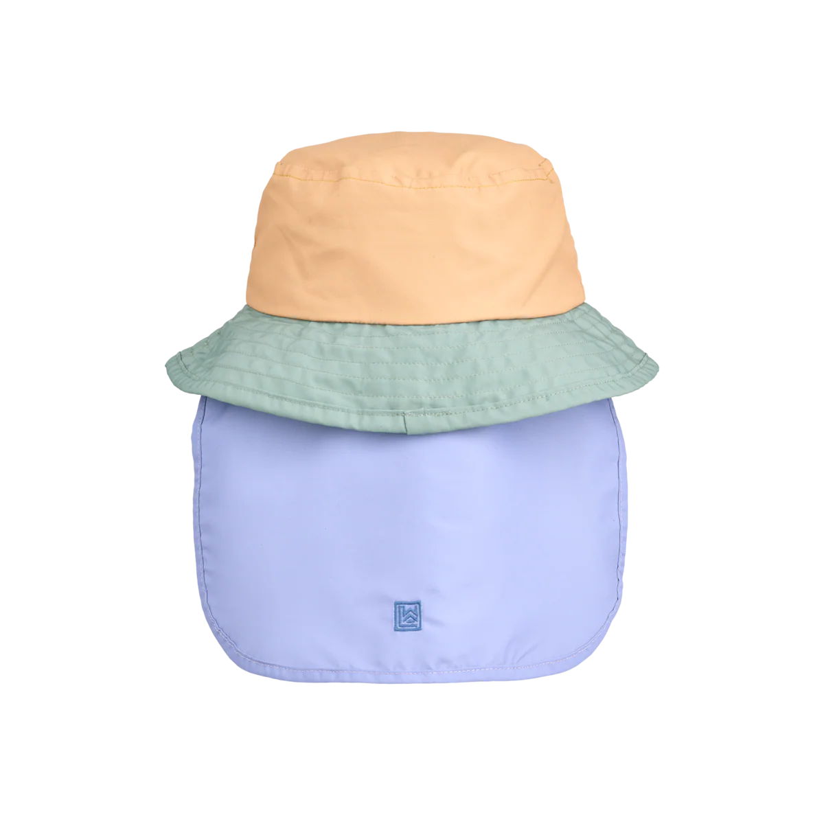 Damona Colour Block Sun and Neck Protector Hat (Peppermint Multi Mix) - Image 2