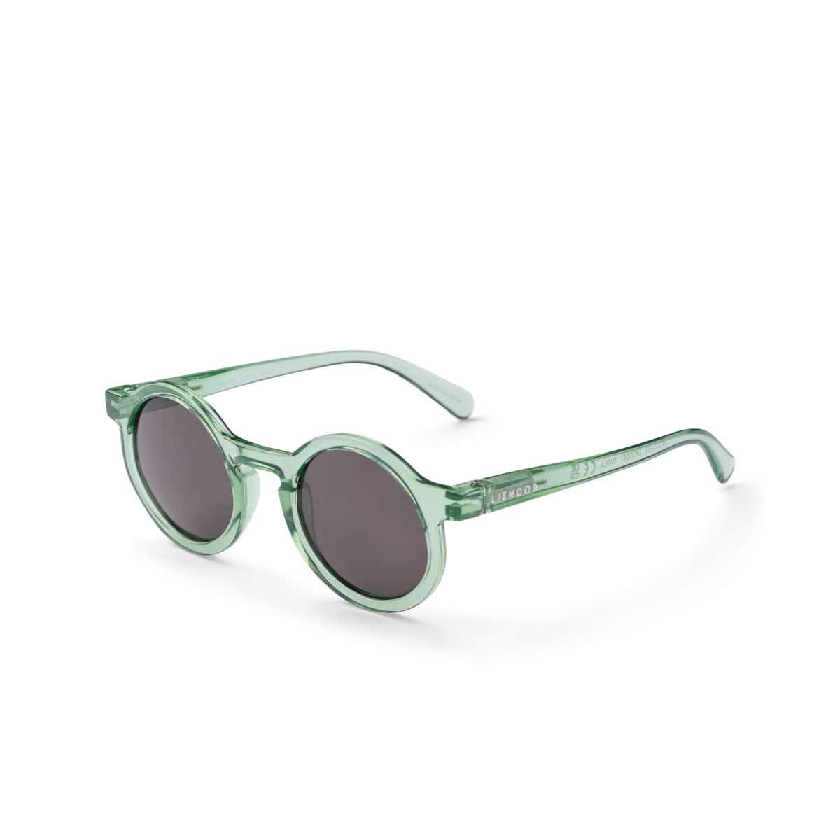Darla Retro Round Sunglasses (Peppermint Transparent) - Image 2