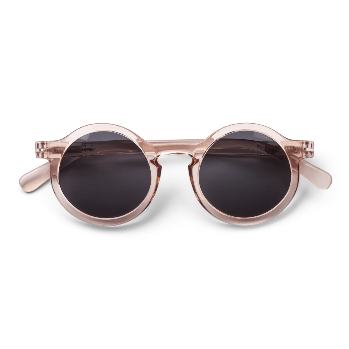 Darla Retro Round Sunglasses (Rose Transparent) - Image 5