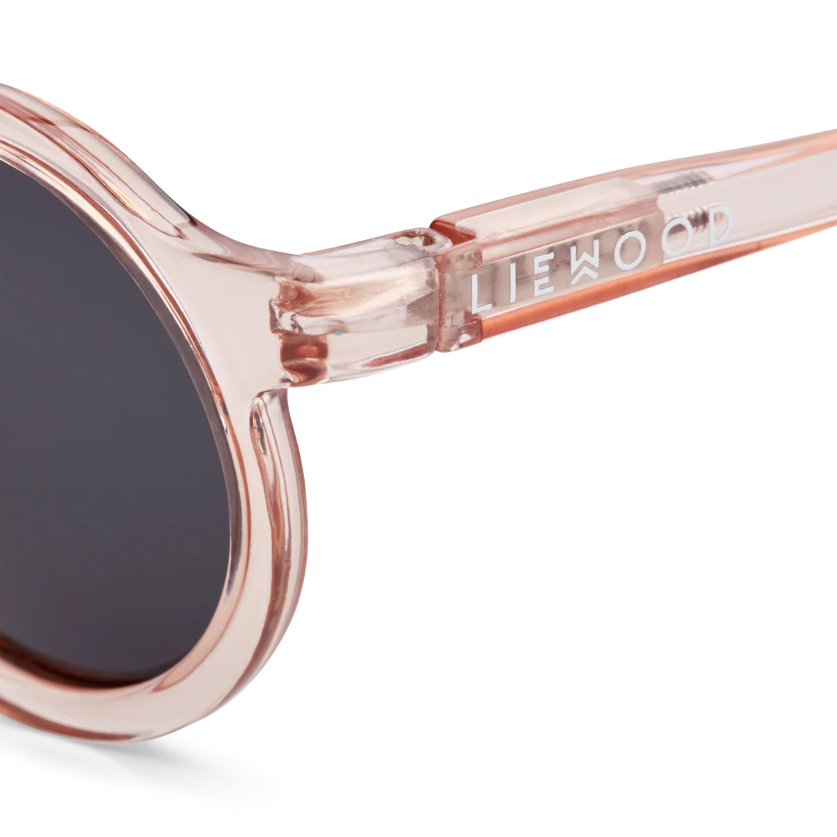 Darla Retro Round Sunglasses (Rose Transparent) - Image 6