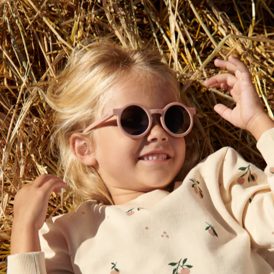 Darla Retro Round Sunglasses (Tuscany Rose) - Image 4