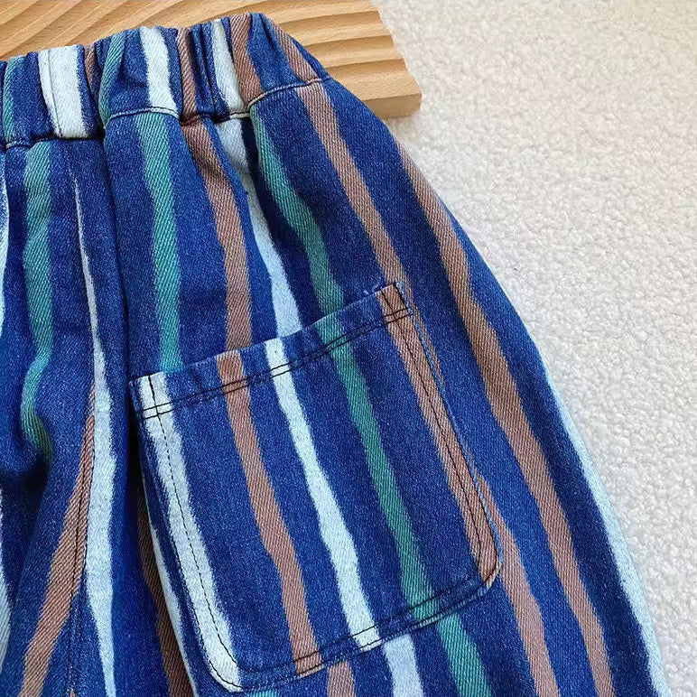 Diepe Denim Stripe Comfy Cut Jeans - Image 3