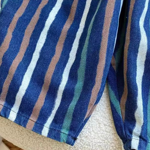 Diepe Denim Stripe Comfy Cut Jeans - Image 4