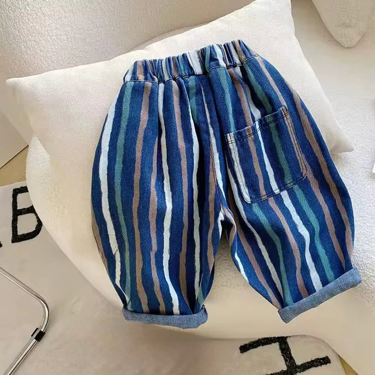 Diepe Denim Stripe Comfy Cut Jeans - Image 7