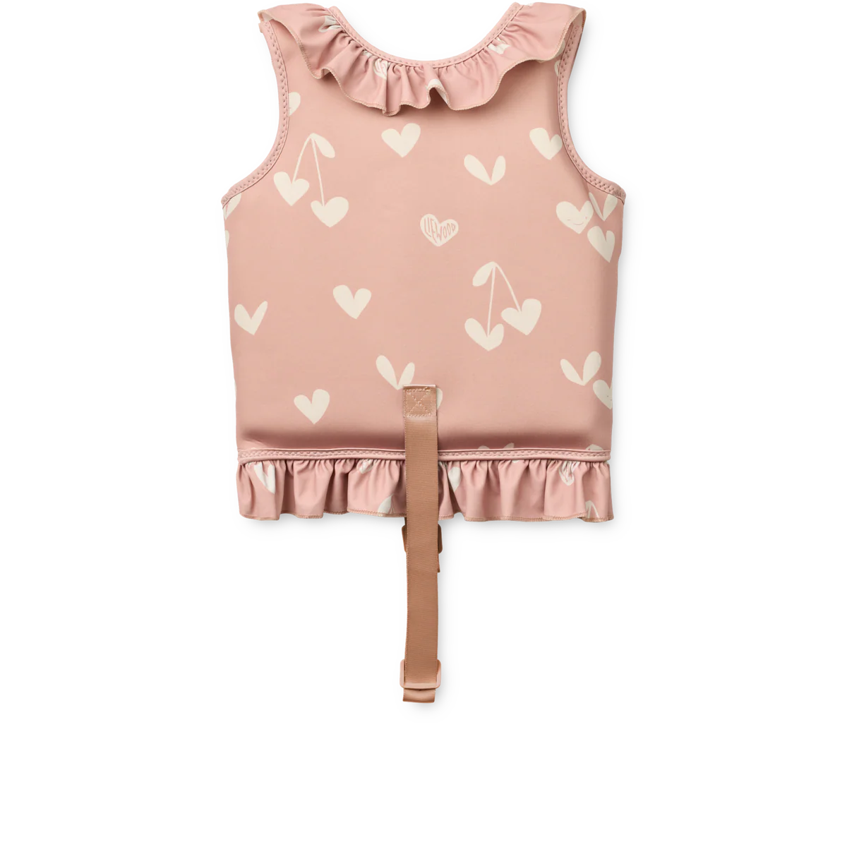 Dove Sweethearts Print Neoprene Frill Swim Vest (Pale Tuscany) - Image 2