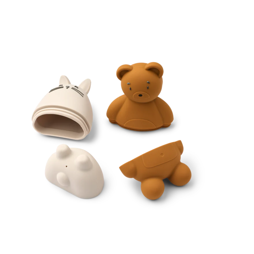 Duncan Classic Compartment Silicone Bath Toys (Sandy/Mustard Mix) - Image 3