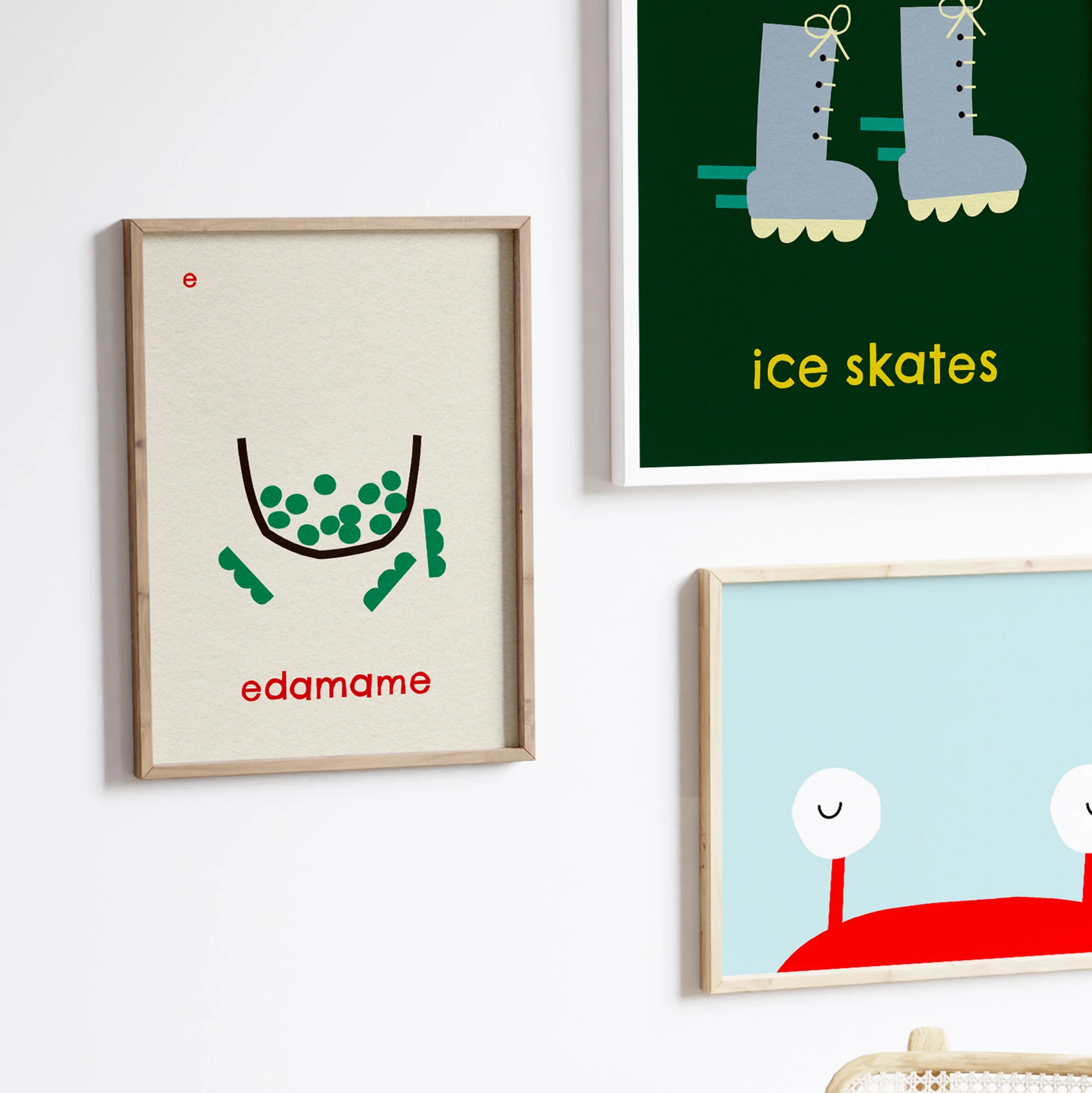 E for Edamame- Alphabet Art Print - Image 3