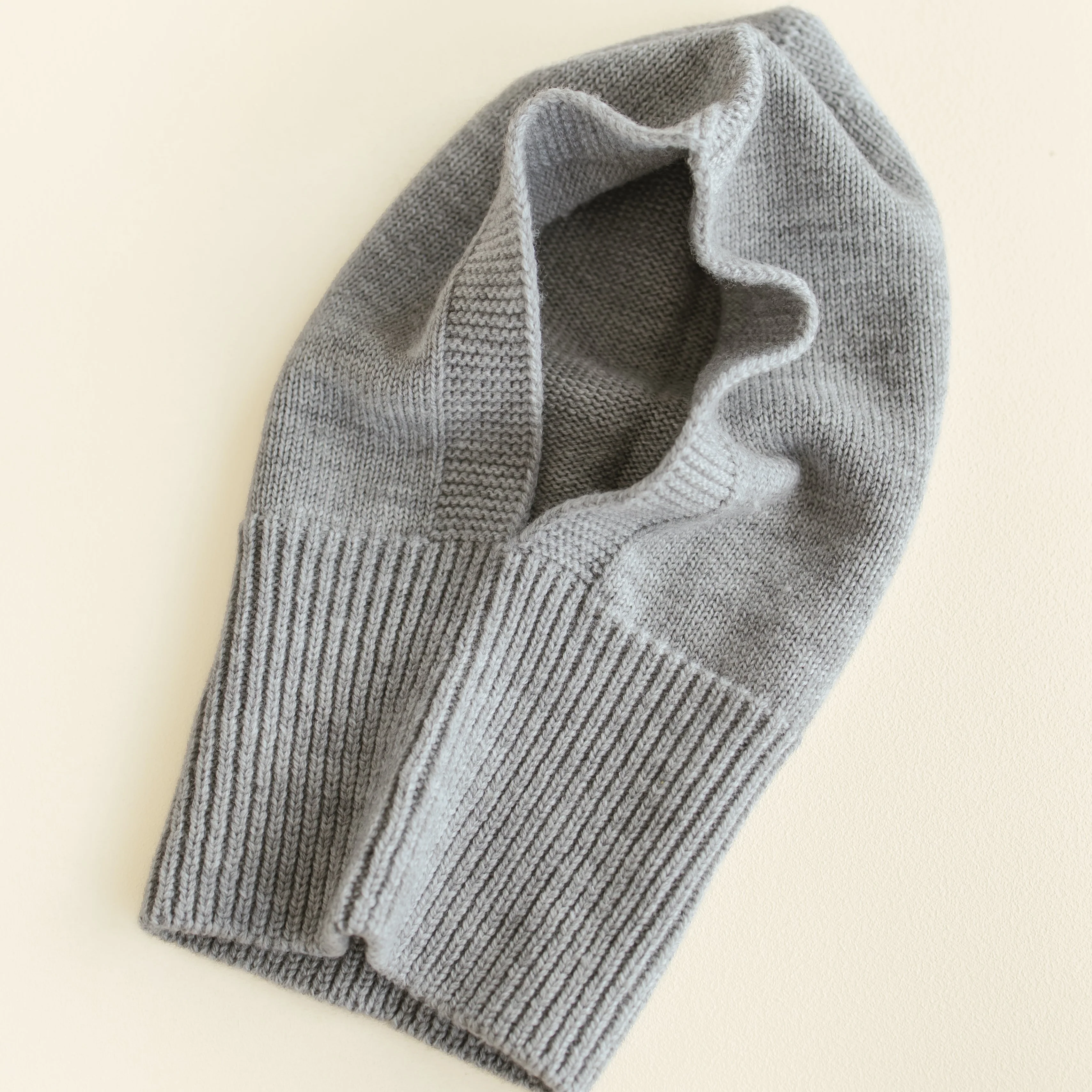 Eddy Merino Wool Balaclava (Grey Melange) - Image 4