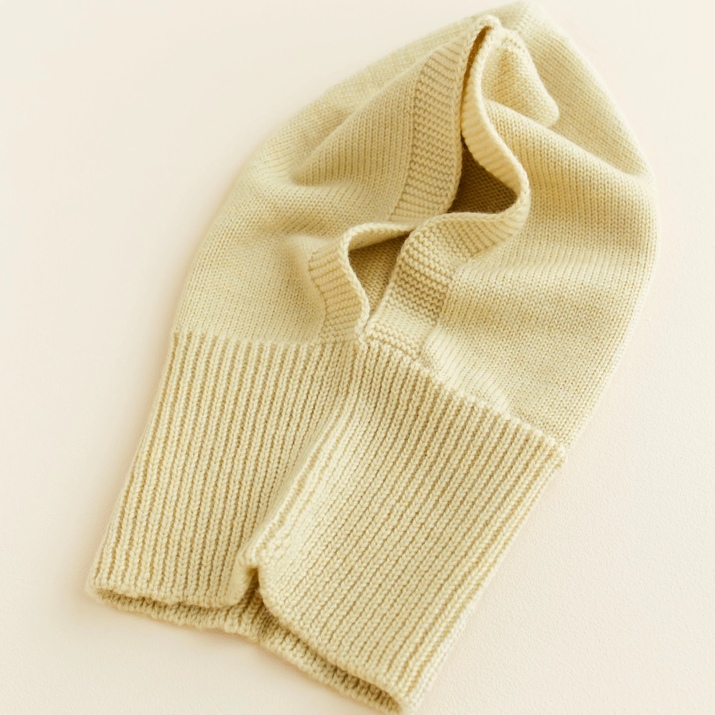 Eddy Merino Wool Balaclava (Light Yellow) - Image 4