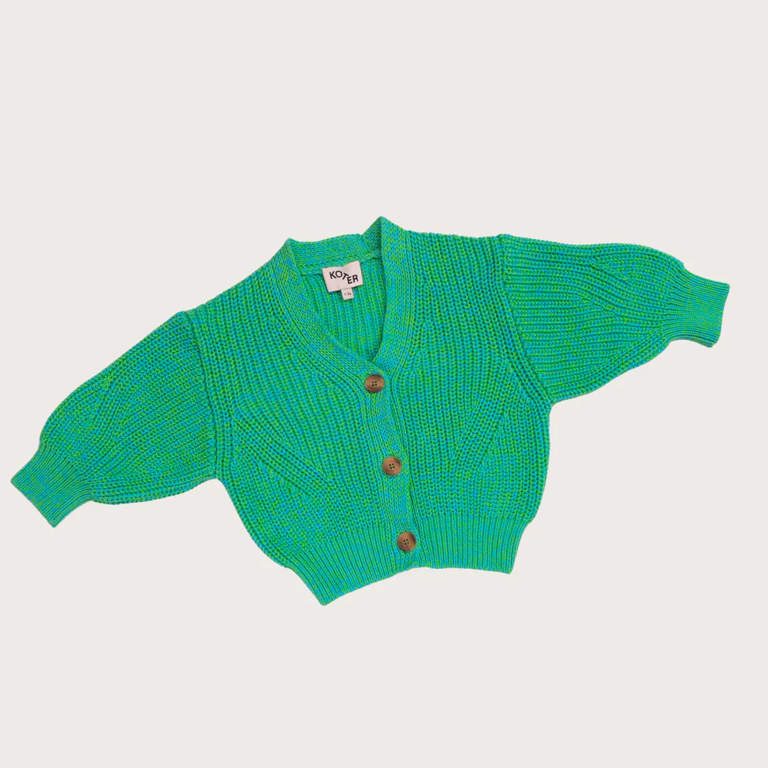Ellis Cotton Knitted Fleck Cardigan - Image 2