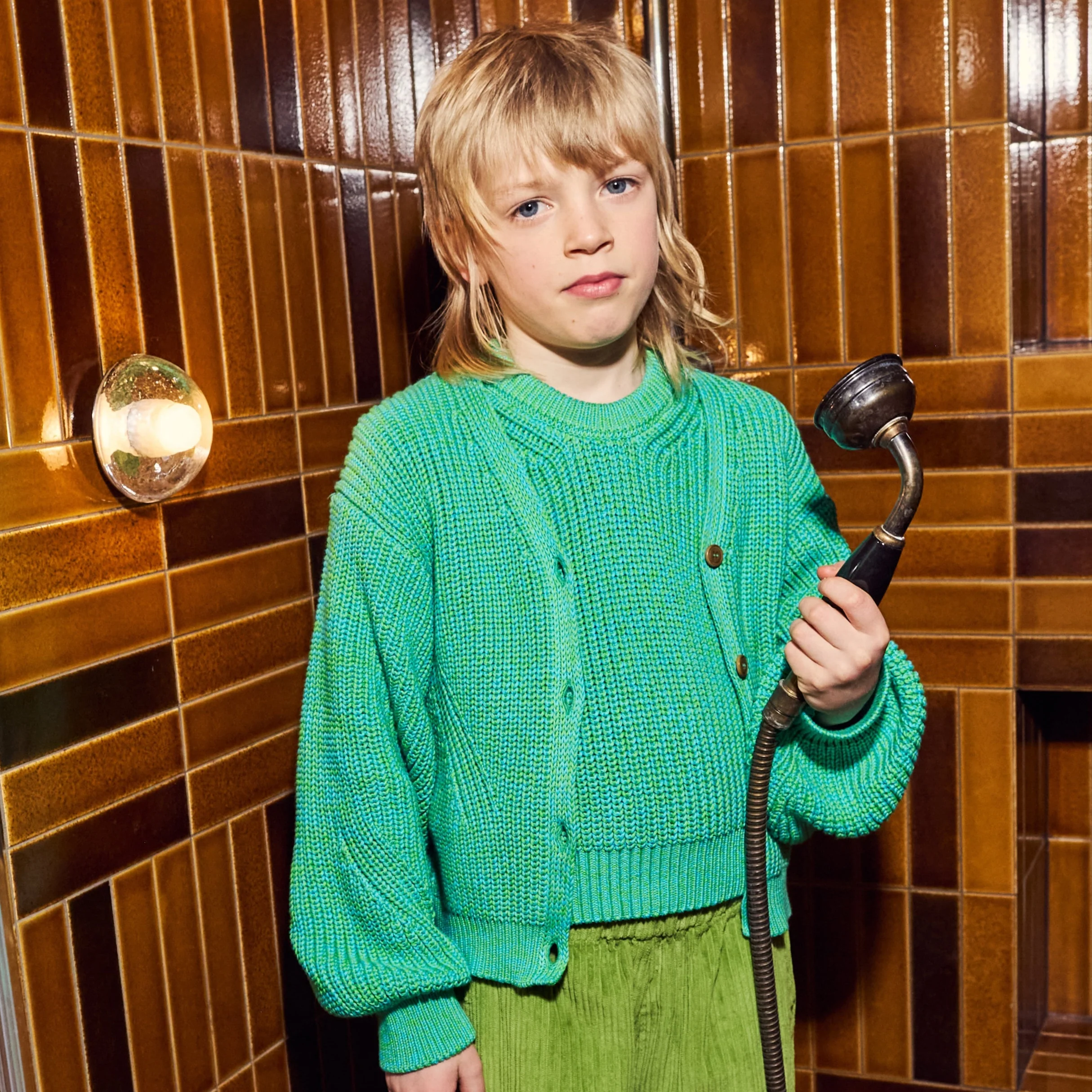 Ellis Cotton Knitted Fleck Cardigan - Image 4