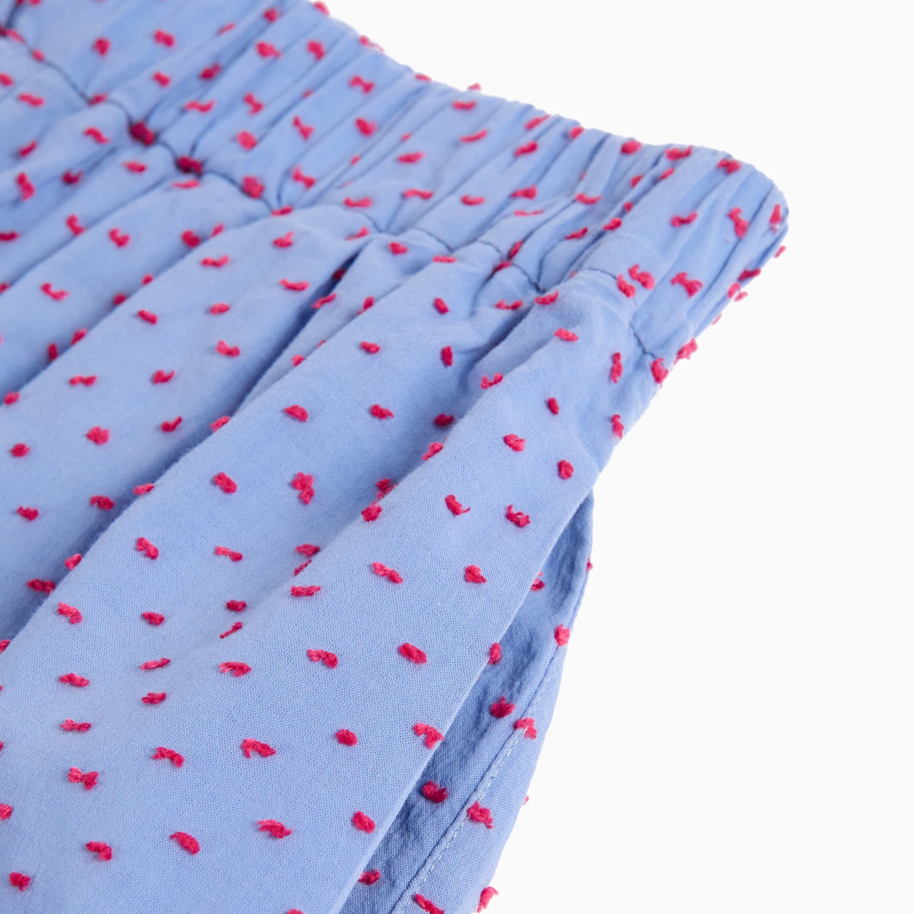 Elsa Dot Cropped Wide Leg Trousers (Ruby Freckles) - Image 4