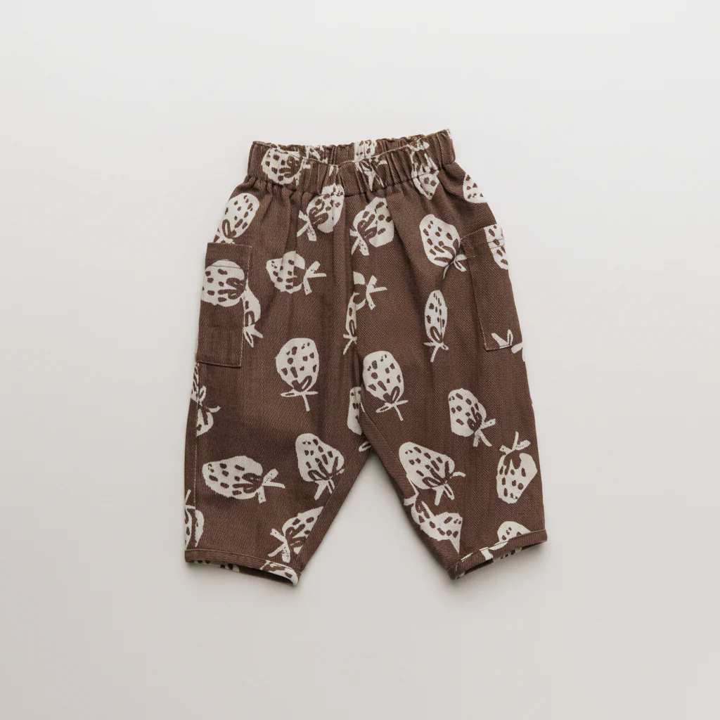 Emerson Choco Strawberry Printed Cotton Trouser - Image 11
