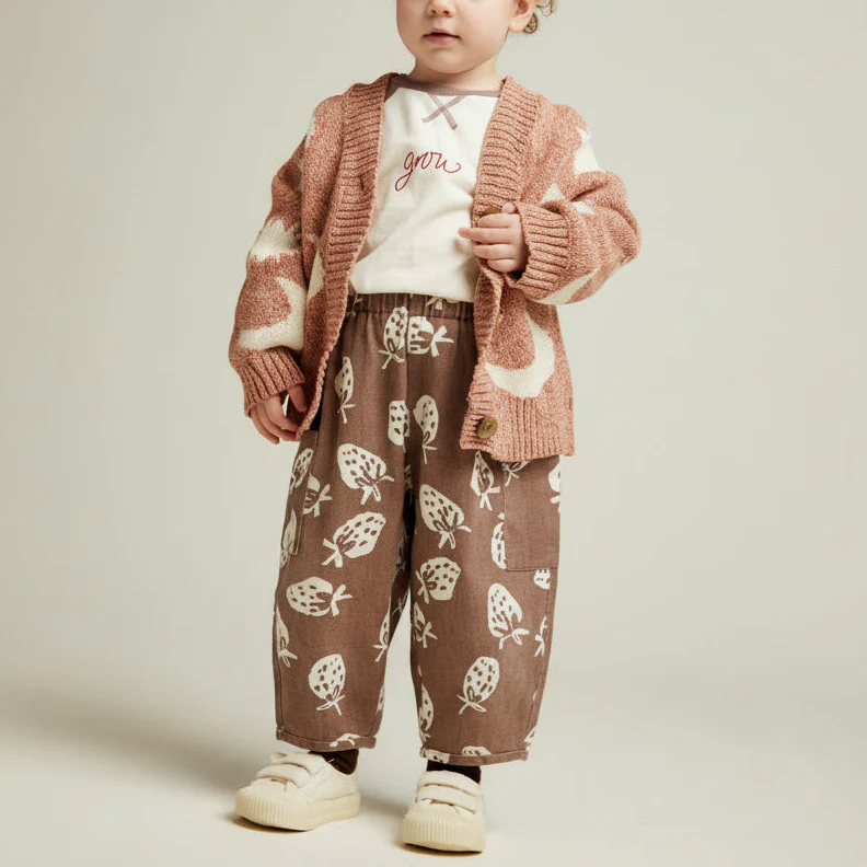 Emerson Choco Strawberry Printed Cotton Trouser - Image 3