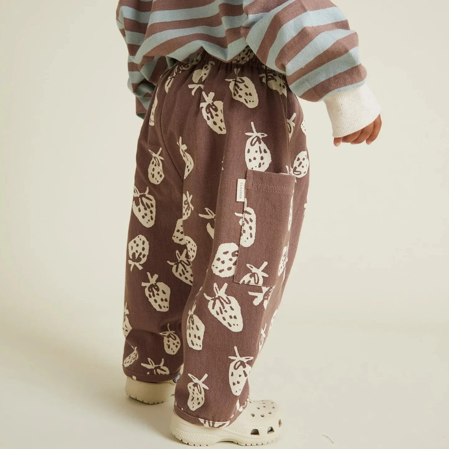 Emerson Choco Strawberry Printed Cotton Trouser - Image 4