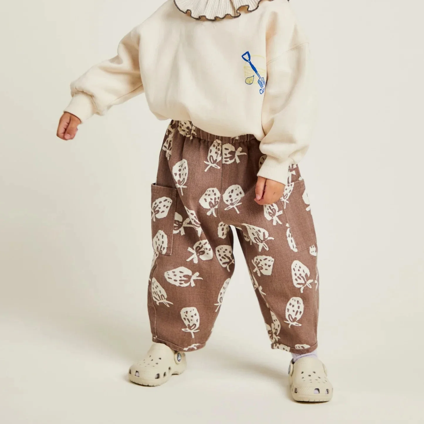 Emerson Choco Strawberry Printed Cotton Trouser - Image 6