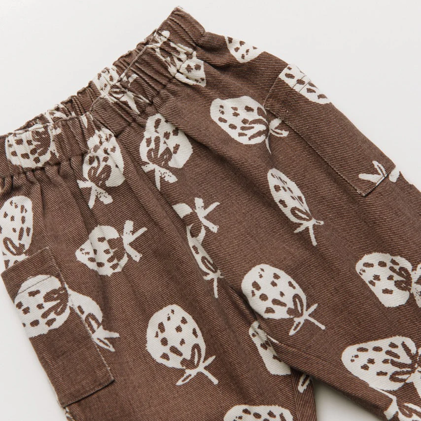 Emerson Choco Strawberry Printed Cotton Trouser - Image 8