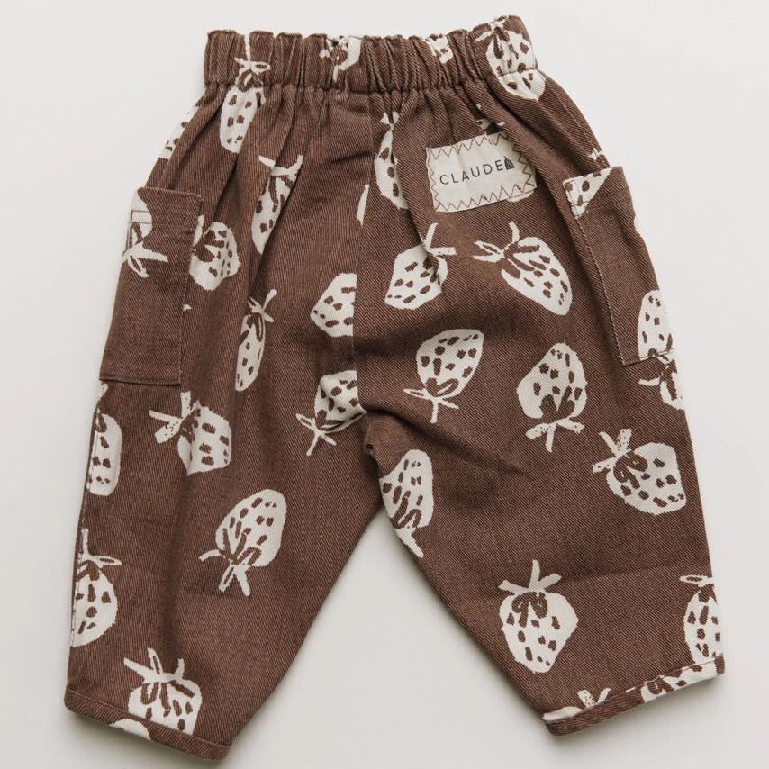 Emerson Choco Strawberry Printed Cotton Trouser - Image 9