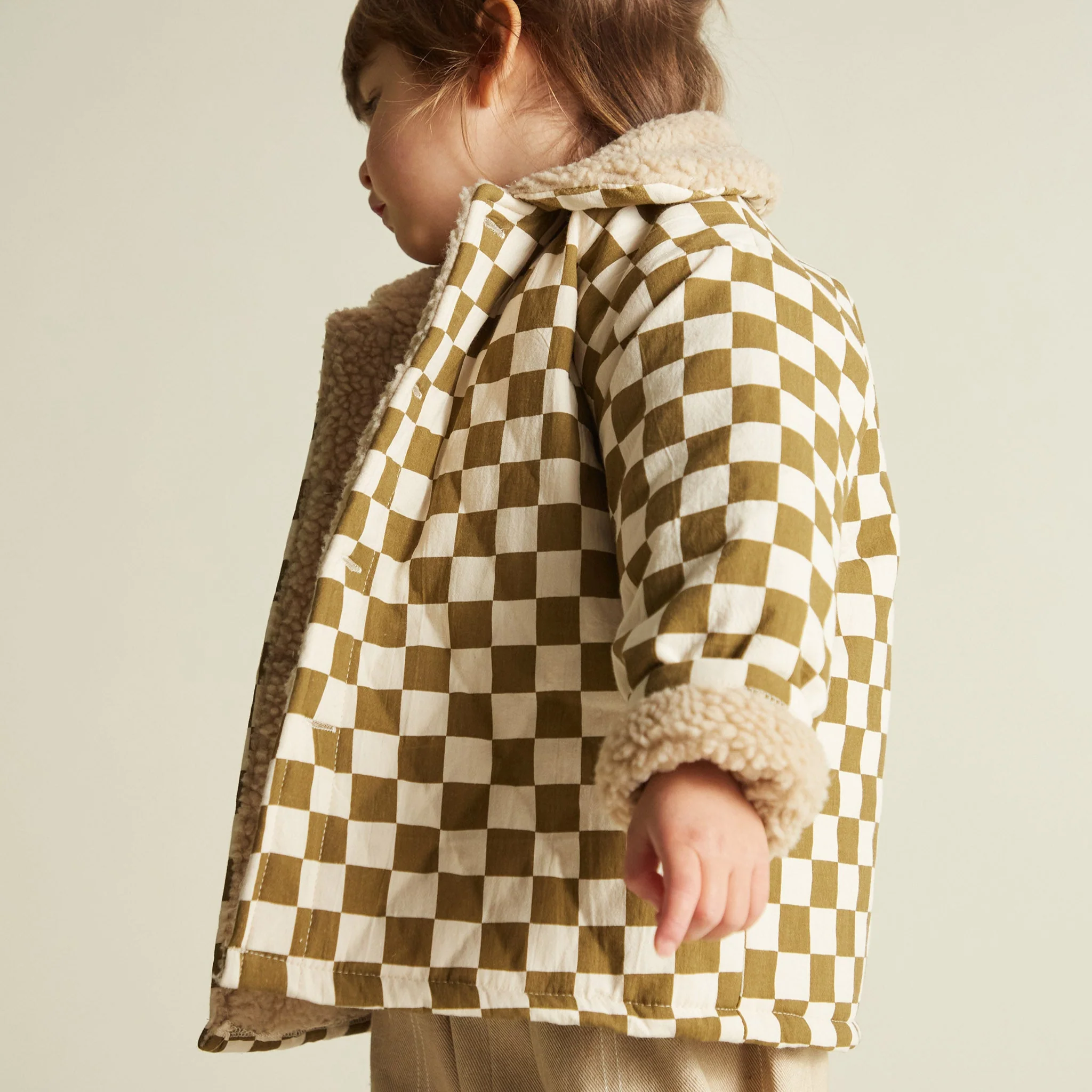 Emery Coco Checkerboard Padded Coat - Image 2
