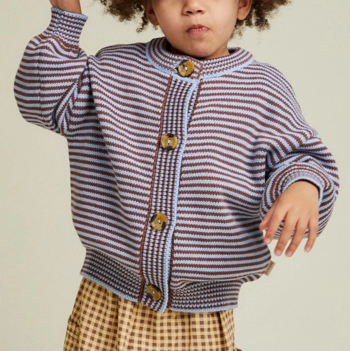 Emil Coco Sky Stripe Knit Cardigan