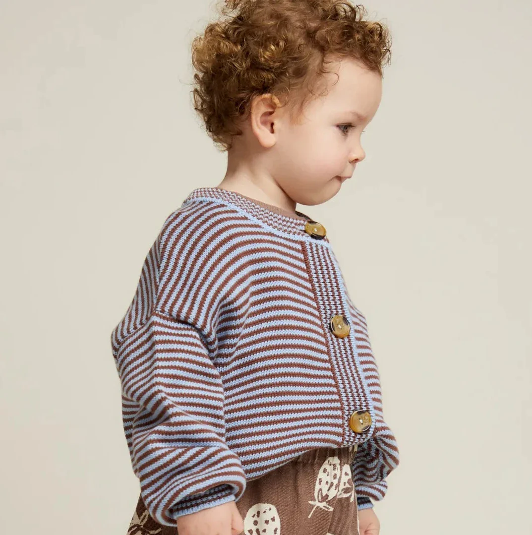 Emil Coco Sky Stripe Knit Cardigan - Image 4