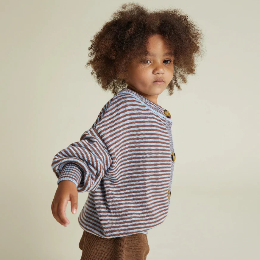 Emil Coco Sky Stripe Knit Cardigan - Image 5