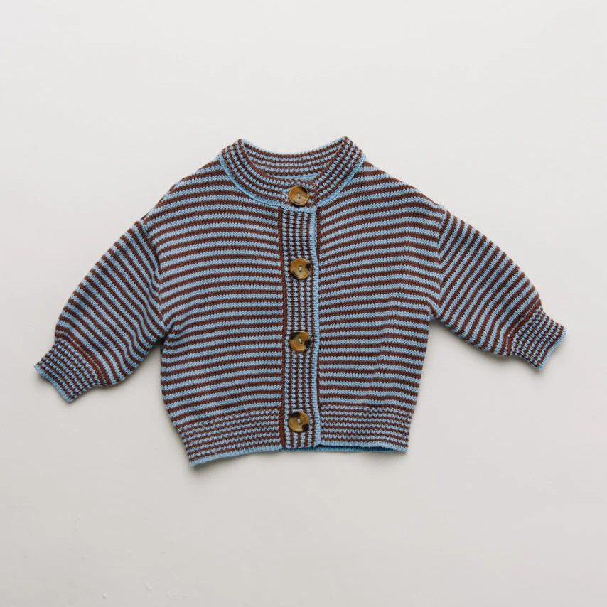 Emil Coco Sky Stripe Knit Cardigan - Image 7